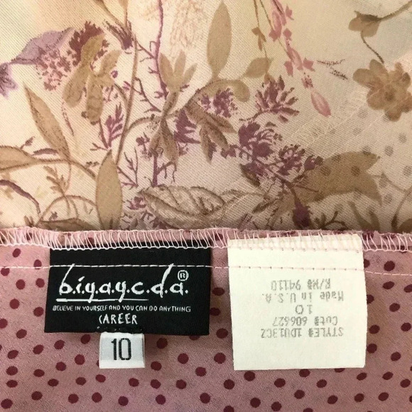 B.i.y.a.y.c.d.a 2pc Pink Top and Reversible Floral Polka Dot Skirt - Picture 11 of 13